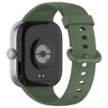 For Xiaomi  Mi Band 8 Pro Solid Color Colorful Buckle Silicone Watch Band(Dark Green)