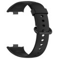 For Xiaomi  Mi Band 8 Pro Solid Color Colorful Buckle Silicone Watch Band(Black)