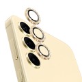 For Samsung Galaxy S24 5G NORTHJO Camera Lens Bling Glitter Metal Ring Tempered Glass Film(Gold)