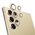 For Samsung Galaxy S24 Ultra 5G NORTHJO Camera Lens Bling Glitter Metal Ring Tempered Glass Film(Gol