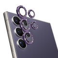 For Samsung Galaxy S24 Ultra 5G NORTHJO Camera Lens Bling Glitter Metal Ring Tempered Glass Film(Pur