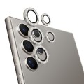 For Samsung Galaxy S24 Ultra 5G NORTHJO Camera Lens Bling Glitter Metal Ring Tempered Glass Film(Sil