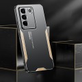 For vivo S16 Blade Series TPU Hybrid Metal Phone Case(Gold)