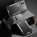For vivo T2X Blade Series TPU Hybrid Metal Phone Case(Gold)