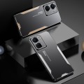For vivo Y35  5G Blade Series TPU Hybrid Metal Phone Case(Silver)