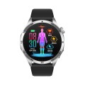 ET485 1.43 inch Color Screen Smart Watch Silicone Strap, Support Bluetooth Call / Micro-physical Exa