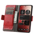 For Nothing Phone 2A CaseNeo Splicing Dual Magnetic Buckle Leather Phone Case(Red)