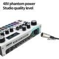 X7 48V Live Broadcast Audio Mixer Professional Microphone Live Sound Card