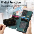 For Samsung Galaxy S23 Ultra 5G Retro Leather Zipper Wallet Back Phone Case(Green)