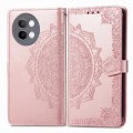 For vivo S18e Mandala Flower Embossed Leather Phone Case(Rose Gold)
