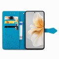 For vivo S18 Pro Mandala Flower Embossed Leather Phone Case(Blue)