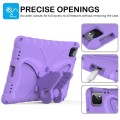 For iPad 10th Gen 10.9 2022 Butterfly Bracket EVA Shockproof Tablet Case(Light Purple)