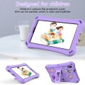 For Samsung Galaxy Tab A 8.0 2019 T290 Hi Baby EVA Full Body Tablet Case with Strap(Light Purple)
