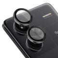 For Xiaomi Redmi Note 13 Pro+ 5G NORTHJO Camera LensCD Vein Metal Ring Tempered Glass Film(Black)