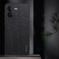 For vivo iQOO Z9 Tree Bark Leather Shockproof Phone Case(Grey)