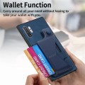 For Samsung Galaxy Note10+ II K-shaped Slide Holder Card Slot Phone Case(Black)