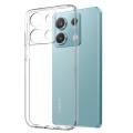 For Xiaomi Redmi Note 13 5G NORTHJO Transparent TPU Phone Case with Tempered Glass Film(Transparent)