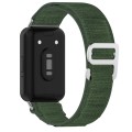 For Samsung Galaxy Fit 3 Nylon Canvas Watch Band(Green)