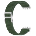 For Samsung Galaxy Fit 3 Nylon Canvas Watch Band(Green)