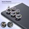For Samsung Galaxy S24 5G ENKAY Hat-Prince AR 9H Rear Lens Glitter Aluminium Alloy Tempered Glass Fi