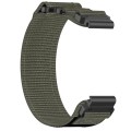 For Garmin Fenix 7 Pro 47mm 22mm Nylon Hook And Loop Fastener Watch Band(Grey)