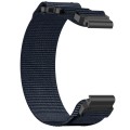 For Garmin Forerunner 965 22mm Nylon Hook And Loop Fastener Watch Band(Blue)