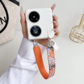 For Huawei Pocket 2 Wristband Folding Shockproof Phone Case(Orange)