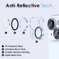 For iPhone 15 / 15 Plus NORTHJO Matte Camera Lens Protector Tempered Glass Rear Lens Film(Blue)