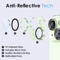 For iPhone 15 / 15 Plus NORTHJO Matte Camera Lens Protector Tempered Glass Rear Lens Film(Green)