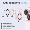 For iPhone 15 / 15 Plus NORTHJO Matte Camera Lens Protector Tempered Glass Rear Lens Film(Pink)