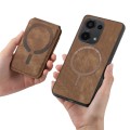 For Xiaomi Redmi Note 13 Pro 4G Retro Splitable Magnetic Stand Card Bag Leather Phone Case(Brown)