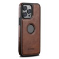 For iPhone 13 Suteni G1 Magsafe Leather Back Phone Case(Brown)