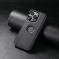 For iPhone 15 Pro Suteni G1 Magsafe Leather Back Phone Case(Black)