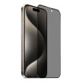 For iPhone 15 Pro Max NORTHJO A++ 28 Degree Privacy Full Glue Silk Printing Tempered Glass Film