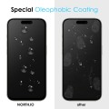 For iPhone 15 Pro NORTHJO A++ 28 Degree Privacy Full Glue Silk Printing Tempered Glass Film