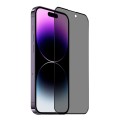 For iPhone 14 Pro NORTHJO A++ 28 Degree Privacy Full Glue Silk Printing Tempered Glass Film