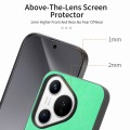 For Huawei  Pura 70 Solid Color Retro Magsafe PU Back Cover Phone Case(Green)