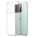 For OnePlus 10T 5G NORTHJO Transparent TPU Phone Case with Tempered Glass Film(Transparent)