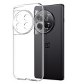 For OnePlus 12 5G NORTHJO Transparent TPU Phone Case with Tempered Glass Film(Transparent)