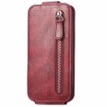 For Sony Xperia 10 V Zipper Wallet Vertical Flip Leather Phone Case(Red)
