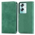 For OPPO A79  5G Retro Skin Feel Magnetic Flip Leather Phone Case(Green)