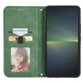 For Sony Xperia 5 V Retro Skin Feel Magnetic Flip Leather Phone Case(Green)