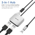 WAVLINK WL-UHP510Pro 4K/60Hz Video Converter USB-C Male to Dual HDMI Female Adapter