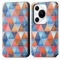 For Huawei Pura 70 Pro CaseNeo Colorful Magnetic Leather Phone Case(Rhombus Mandala)