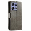 For Motorola Edge 50 Fusion CaseNeo Splicing Dual Magnetic Buckle Leather Phone Case(Gray)