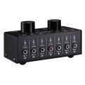 B017 6 Input 1 Output Audio Signal Selection Switcher Output Volume Adjustment Control 3.5mm Interfa