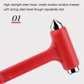 3 PCS Multifunctional Safety Hammers Car Windows Breaker Mini Rescue Escape Tool