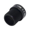 Weesee 3MP 12mm M12 26.2 Degree Horizontal Viewing Angle, F2.0 Fixed Lris IR Board CCTV Lens for HD