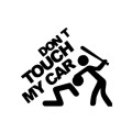Dont Touch My Car Pattern Car Sticker Window Decal, Size: 22x19cm(Black)