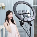 HQ-21N 21 inch 52.5cm LED Ring Vlogging Photography Video Lights Kits with Remote Control & Phone Cl